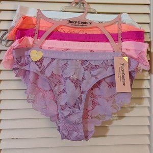 Juicy Couture Panties, Size Medium, Pack of 5, NWT